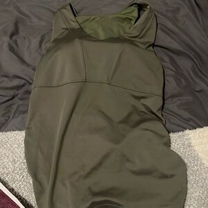 Athleta Green Tank Built In Bra Size m